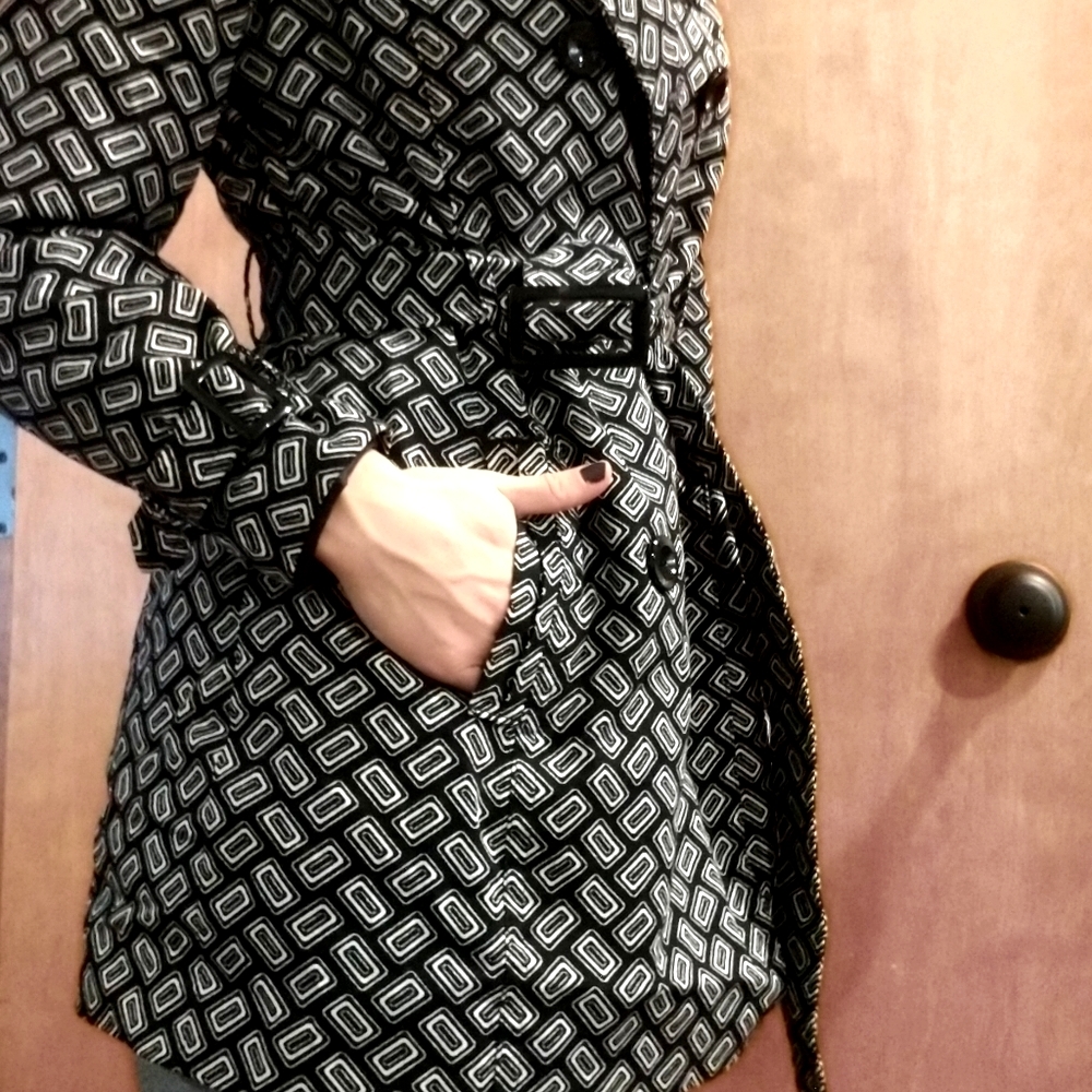 Pattern dress coat